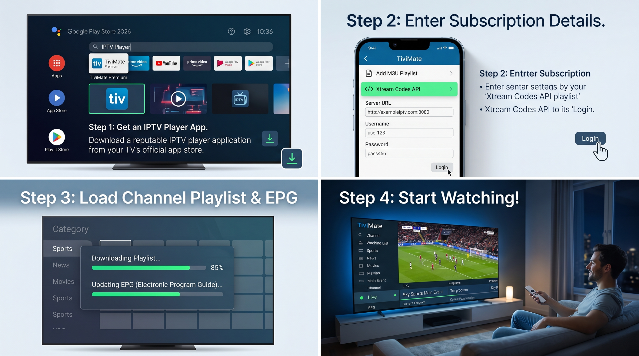 how to use iptv